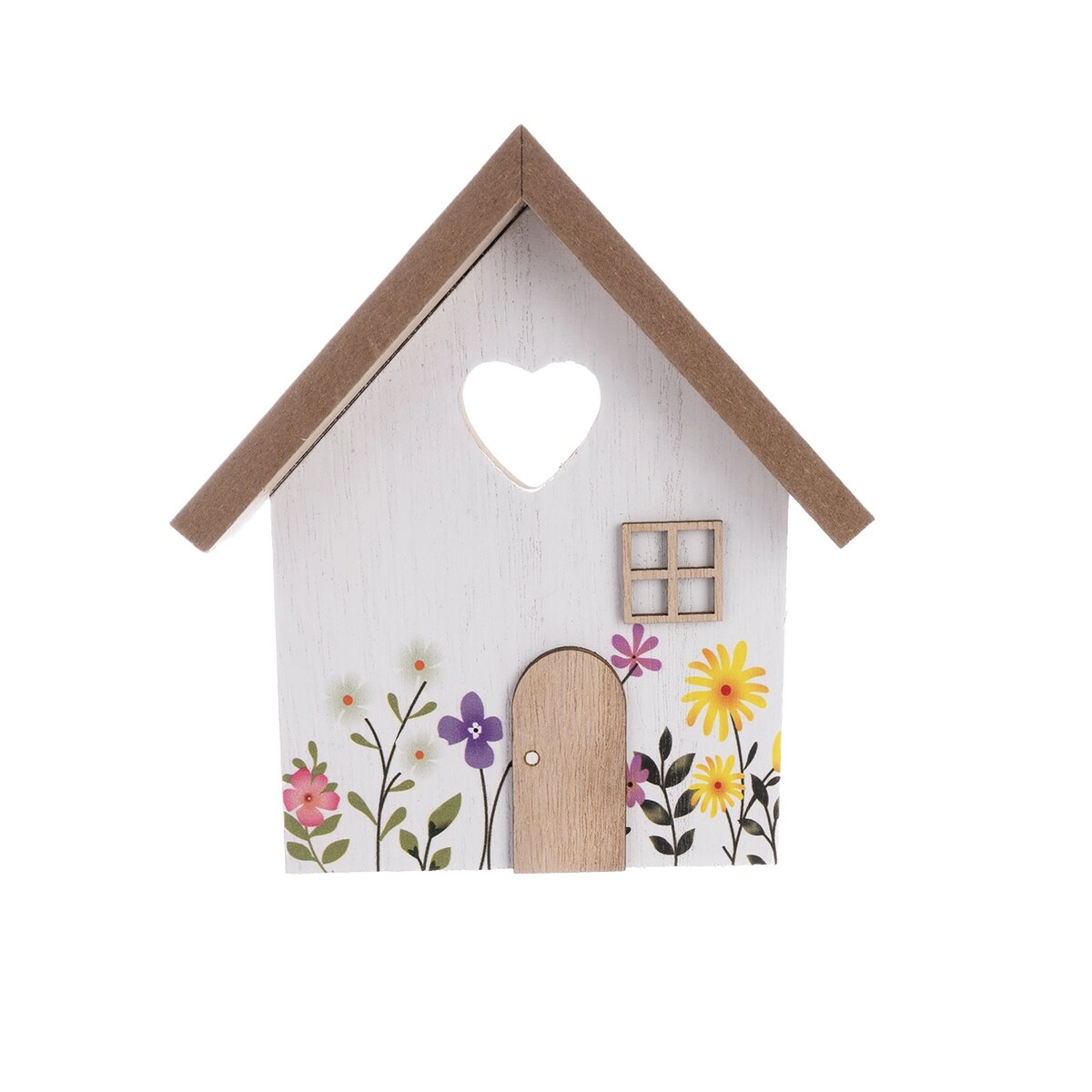 Levně Dřevěný dekorační domeček Louka 14 × 3 × 15 cm
