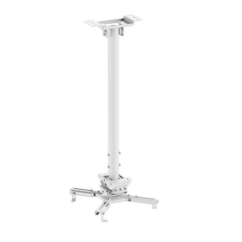 Levně Stropní držák na projektor NEOMOUNTS CL25-550WH1, 35 kg, výška 74,5–114,5 cm