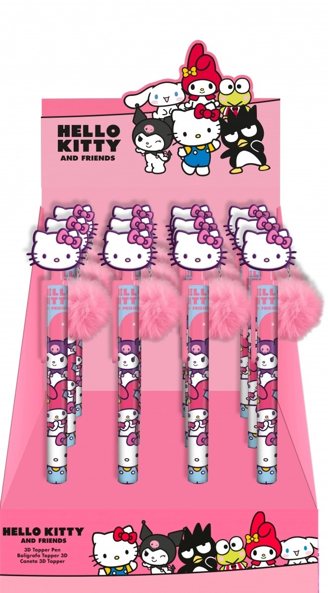 Levně Propiska s Hello Kitty topperem displej 12 ks