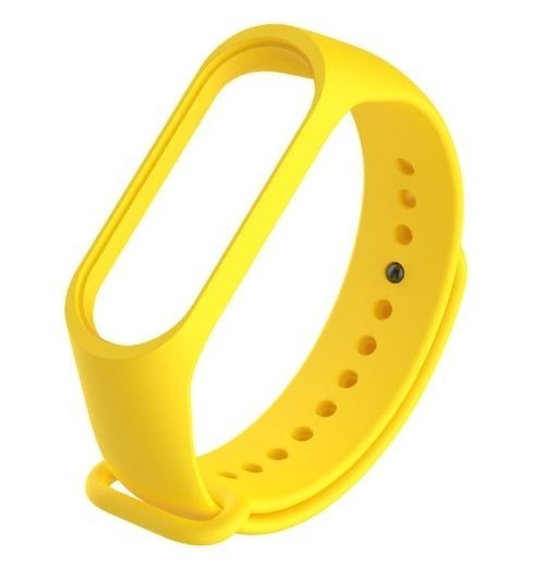 Levně Silikonový řemínek pro XIAOMI Mi Band 5/6 – žlutý
