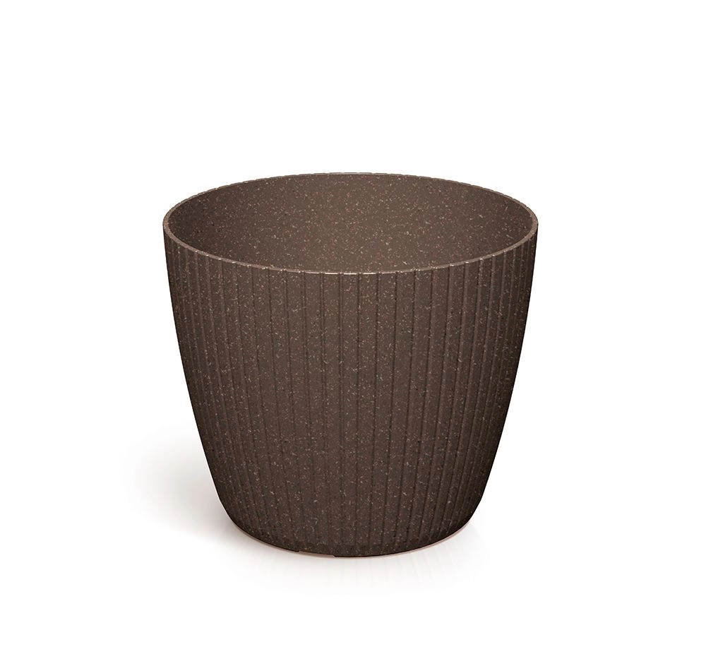 Levně Prosperplast Květináč LAMIE ECOWOOD kávový, 17,8 cm