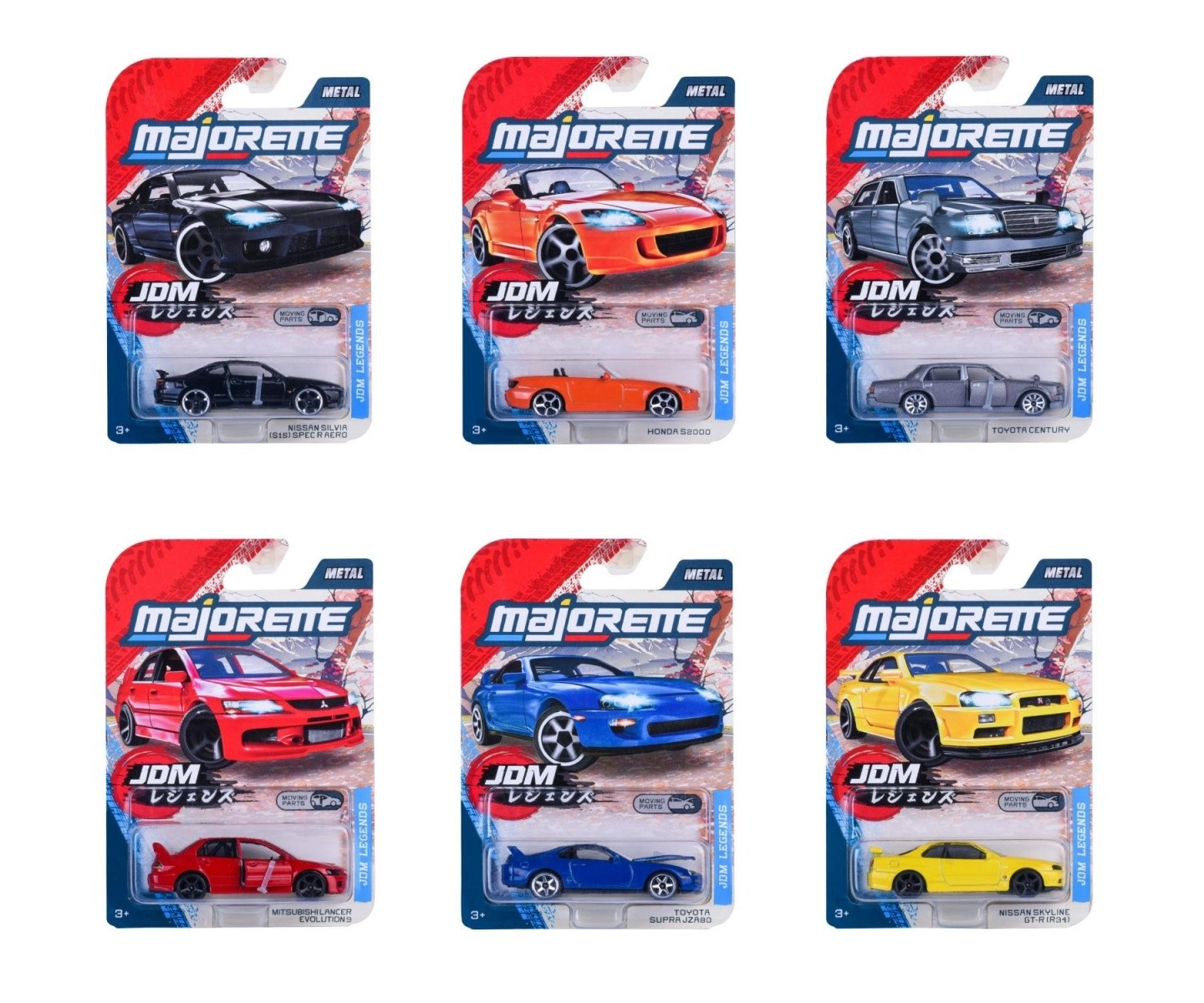 Levně Majorette Japan Legends Premium – kovové autíčko 1:64 (různé modely)