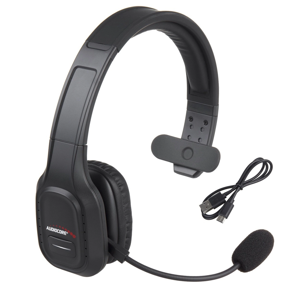 Levně Bluetooth sluchátka s mikrofonem a ANC pro call centrum AUDIOCORE