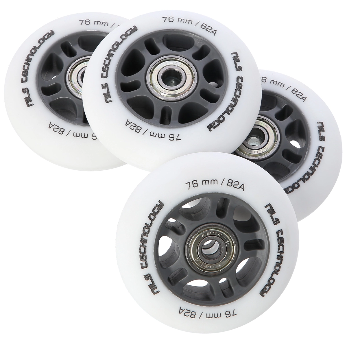 Levně Nils Extreme PU 76 mm 82A s ložisky ABEC9 4 ks