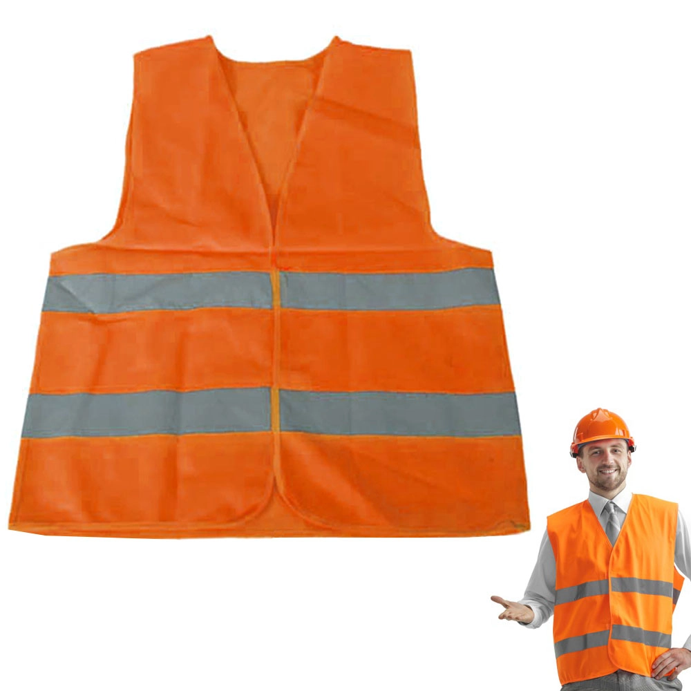 Levně Výstražná reflexní vesta oranžová XL