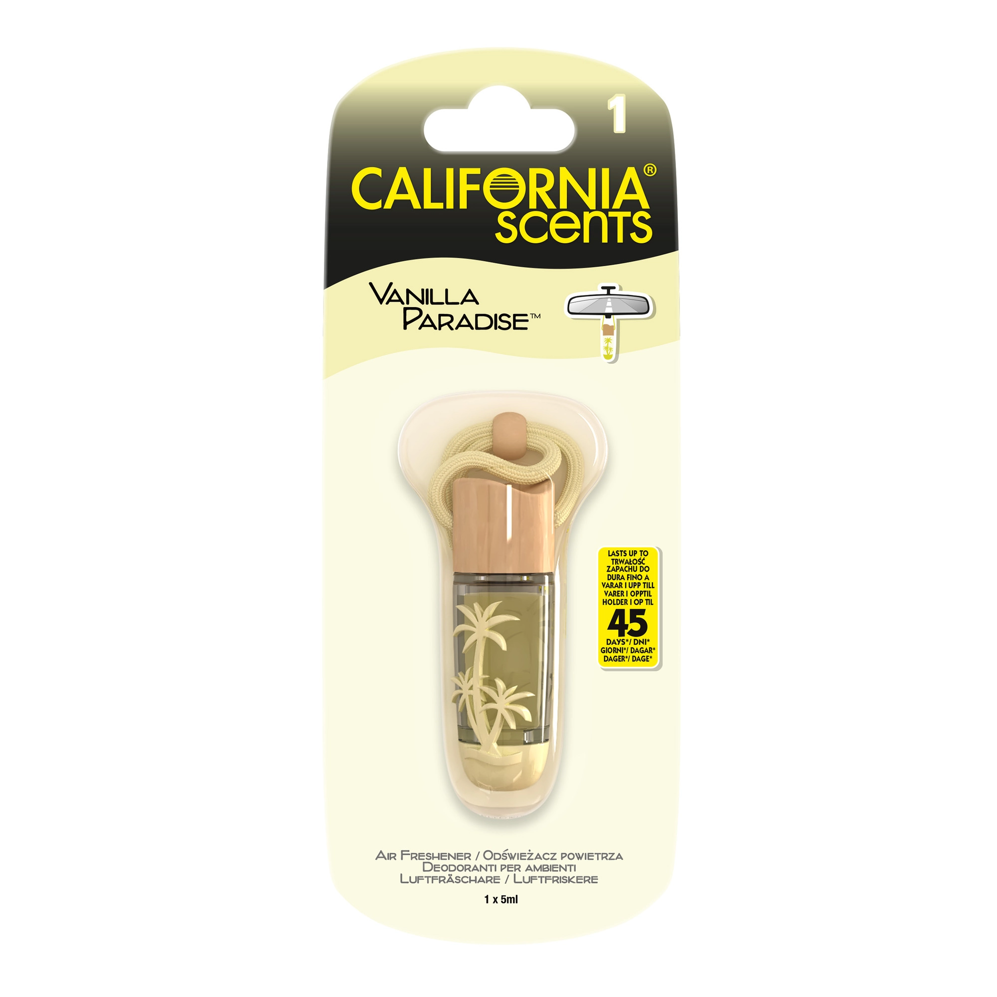 Levně California Scents Hanging Vial Vanilla Paradise 5 g