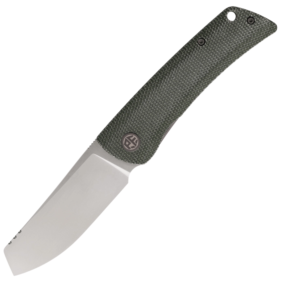 Levně Petrified Fish PFE05 Flavorist Satin K110 Green Micarta PFE05GRMP