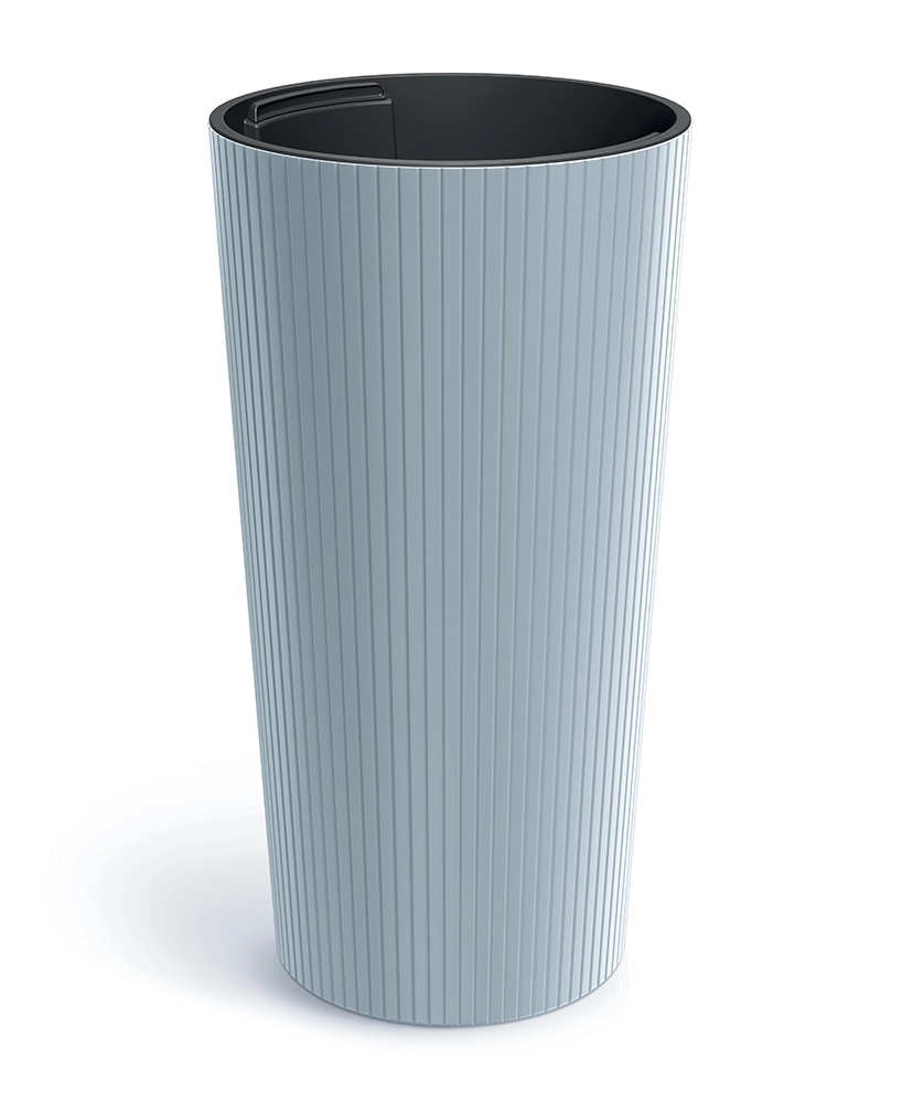 Levně Prosperplast Květináč Lamie Slim světle šedý, 30 cm