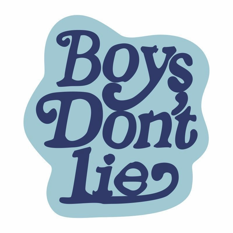 Levně Měkký dekorativní koberec Boy's don't lie 80 × 80 cm modrý