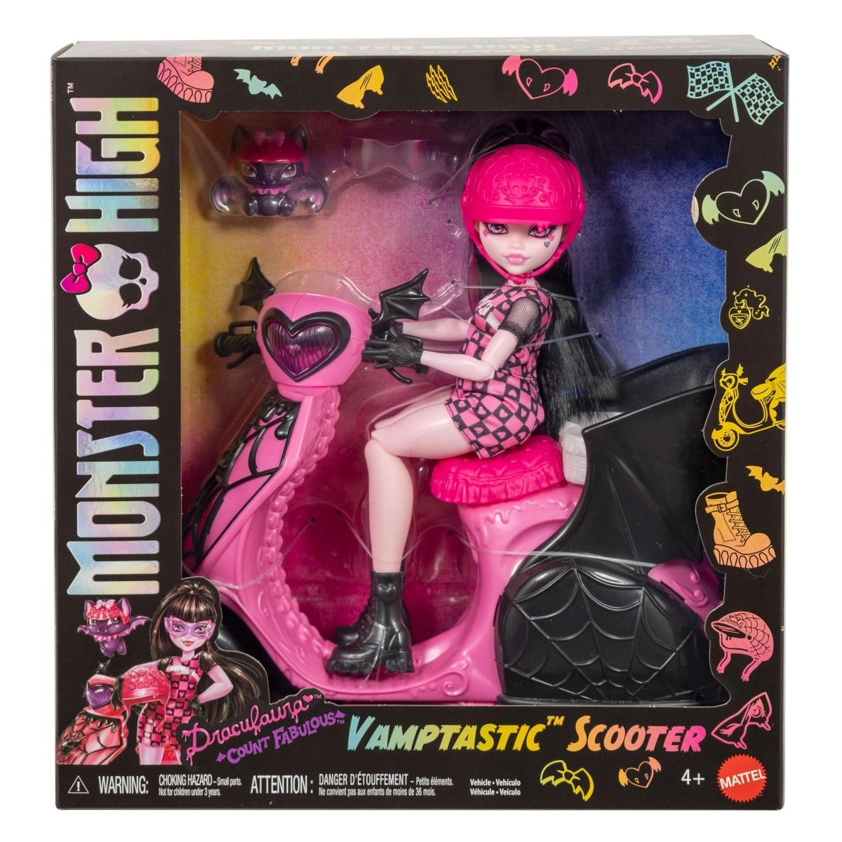 Levně Mattel Monster High Doll Draculaura With Pet HHK51