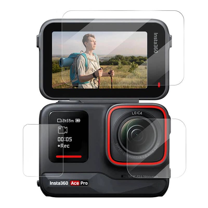 Levně Tvrzená skleněná fólie TELESIN pro INSTA360 Ace Pro / Ace