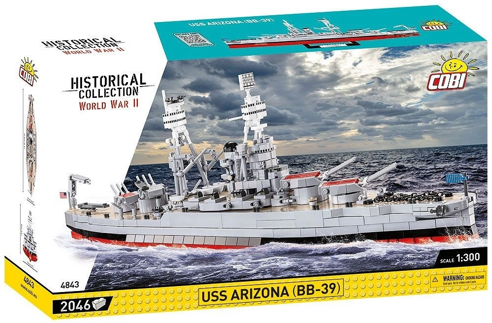 Levně Cobi 4843 Bitevní loď USS Arizona BB-39