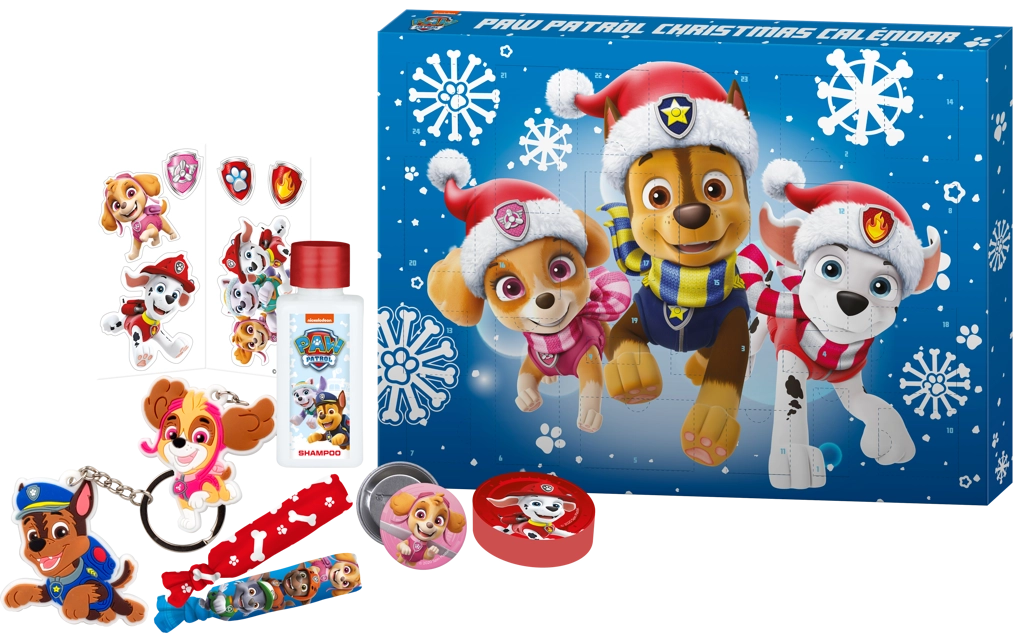 Spin Master Adventní kalendář Tlapková patrola s kosmetikou a doplňky