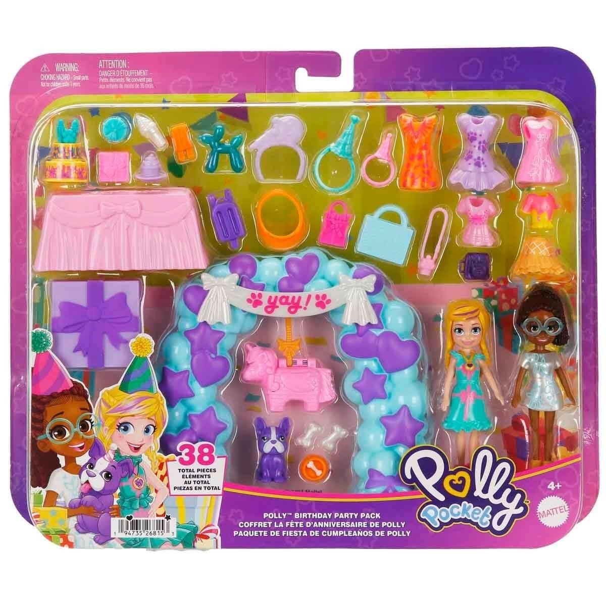 Mattel Polly Pocket Malá sada Narozeninová párty Polly Pocket 38 dílů