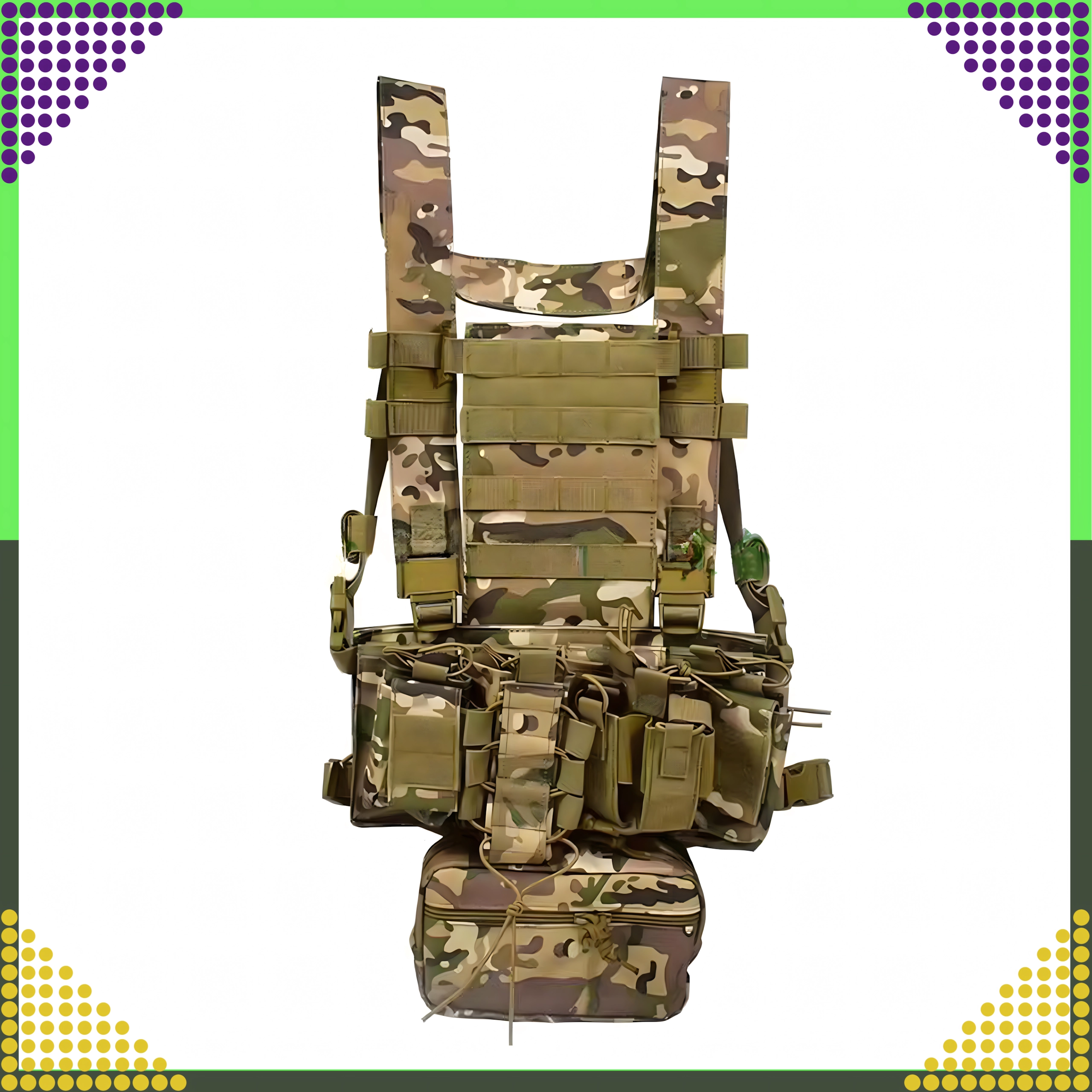 Levně Taktická modulární vesta MOLLE lehká pro airsoft a outdoor