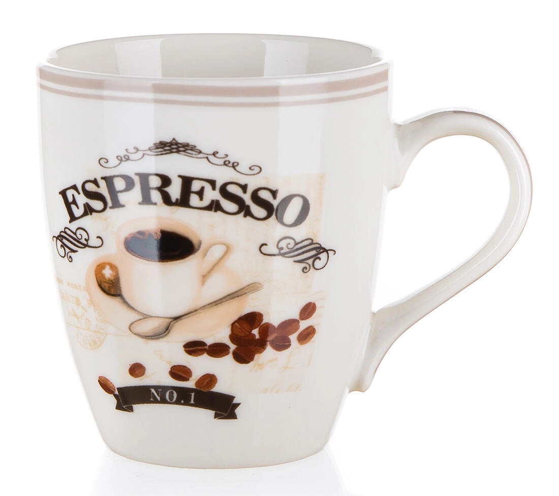 Levně BANQUET Hrnek keramický ESPRESSO dekor 2 240 ml