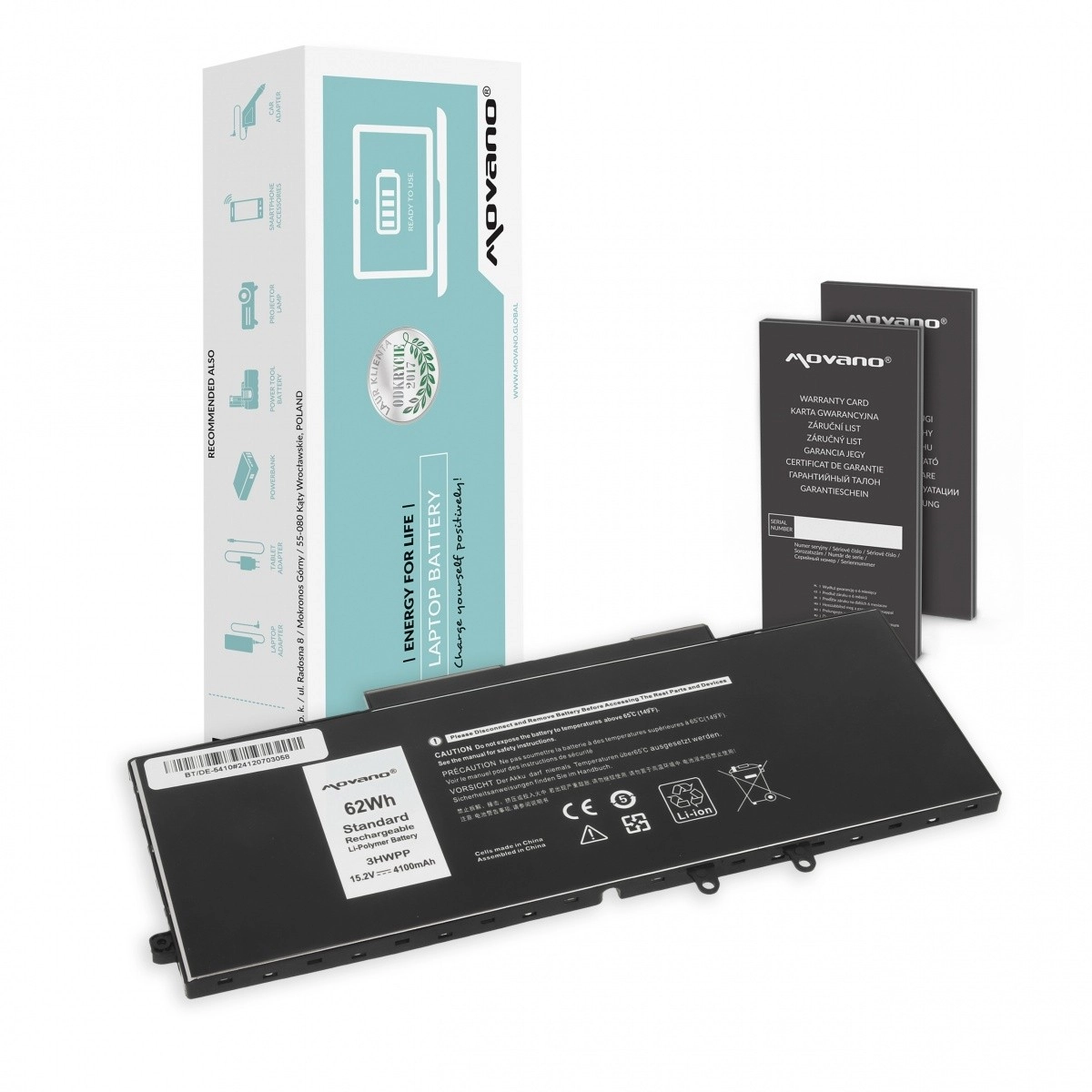 Levně Baterie Movano pro Dell Latitude 5401/5410/5501/5510 4100 mAh (62 Wh)
