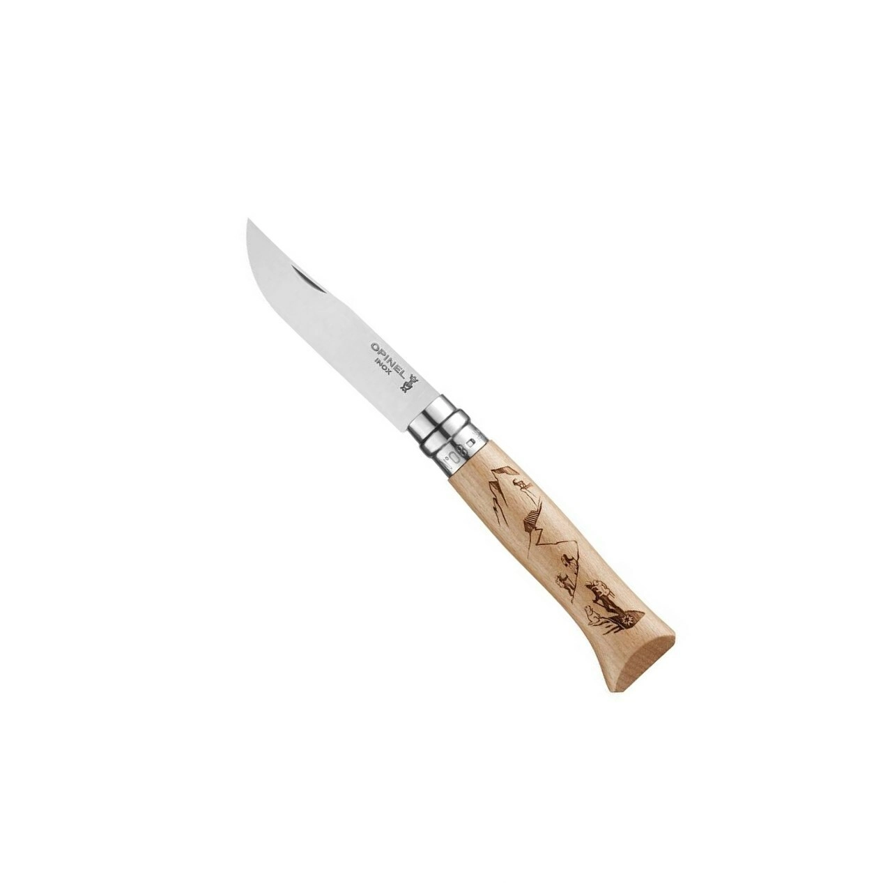 Levně Opinel N°08 Inox Hiking 002186