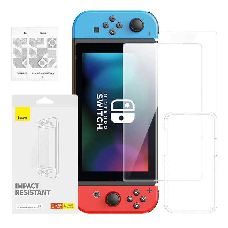 Baseus Sada 2x tvrzeného skla Baseus Crystal pro Nintendo Switch 2019 - Transparentní KP28603