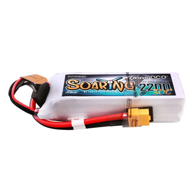 Levně Gens ace G-Tech Soaring 2200 mAh 14.8V 30C 4S1P Lipo Battery Pack with XT60 plug GEA224S30X6GT