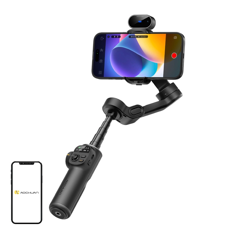 Levně AOCHUAN Stabilizátor X2 s AI senzorem (černý)