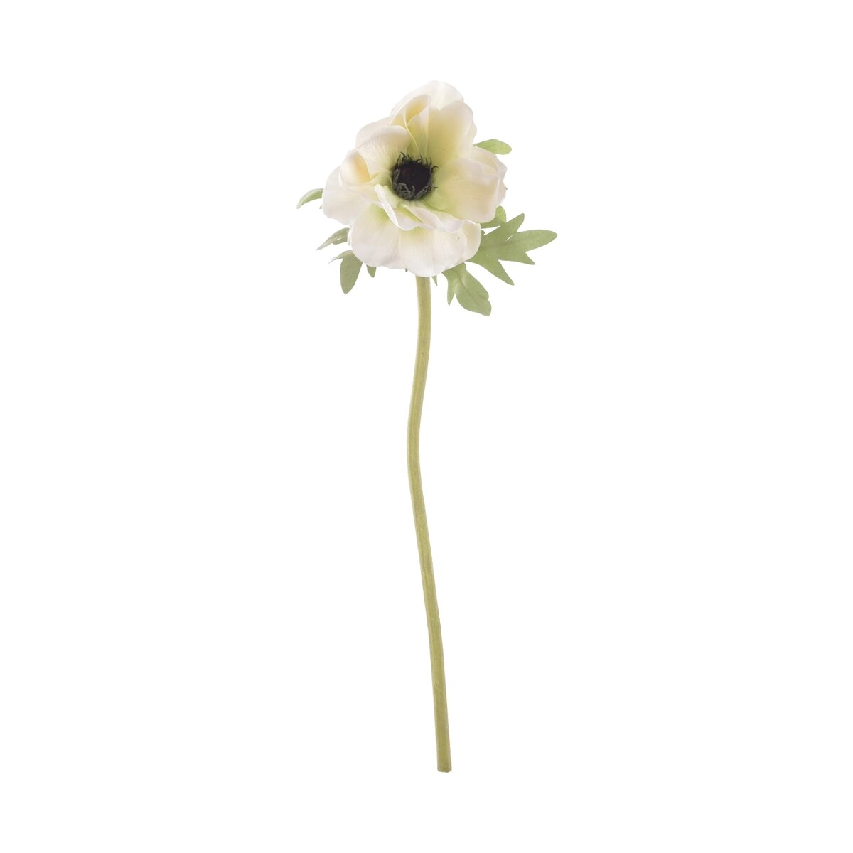 Levně Umělá květina vlčí mák bílý 50 cm