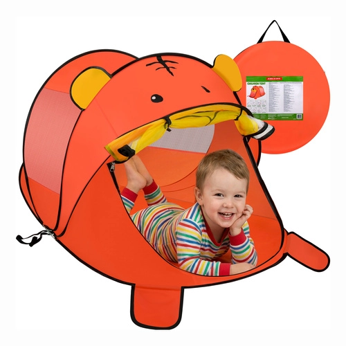 Levně Plážový samorozkládací stan pro děti Kruzzel medvídek 180 × 95 × 82 cm