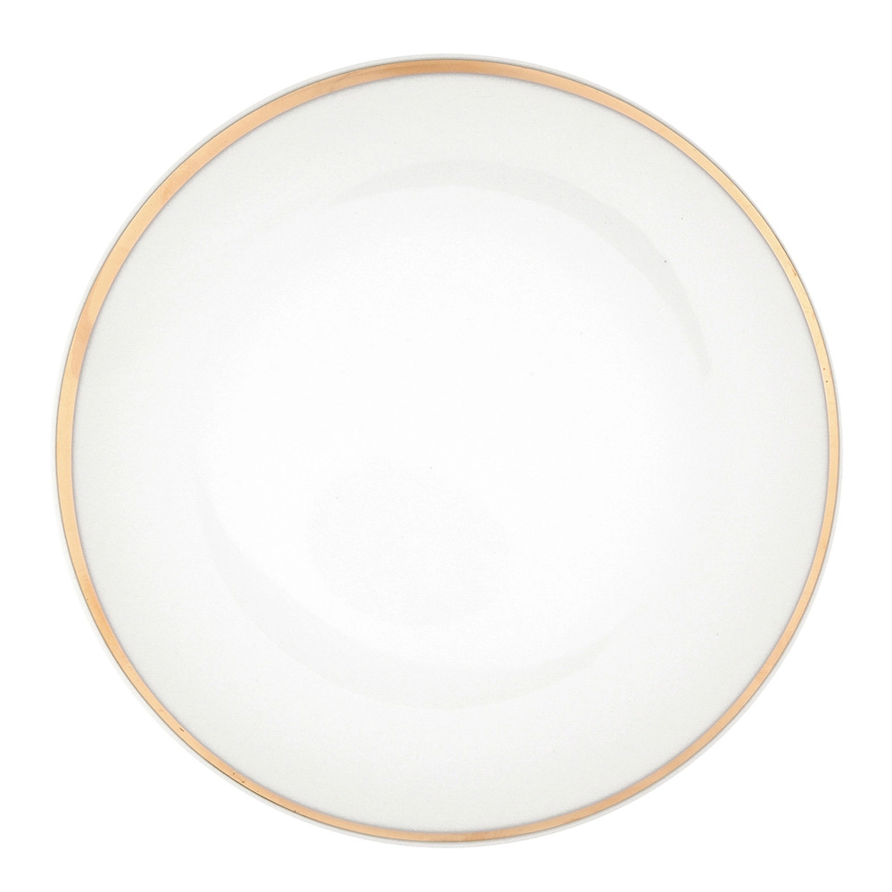 Levně MariaPaula Moderna Gold mělký talíř 24 cm se zlatým dekorem