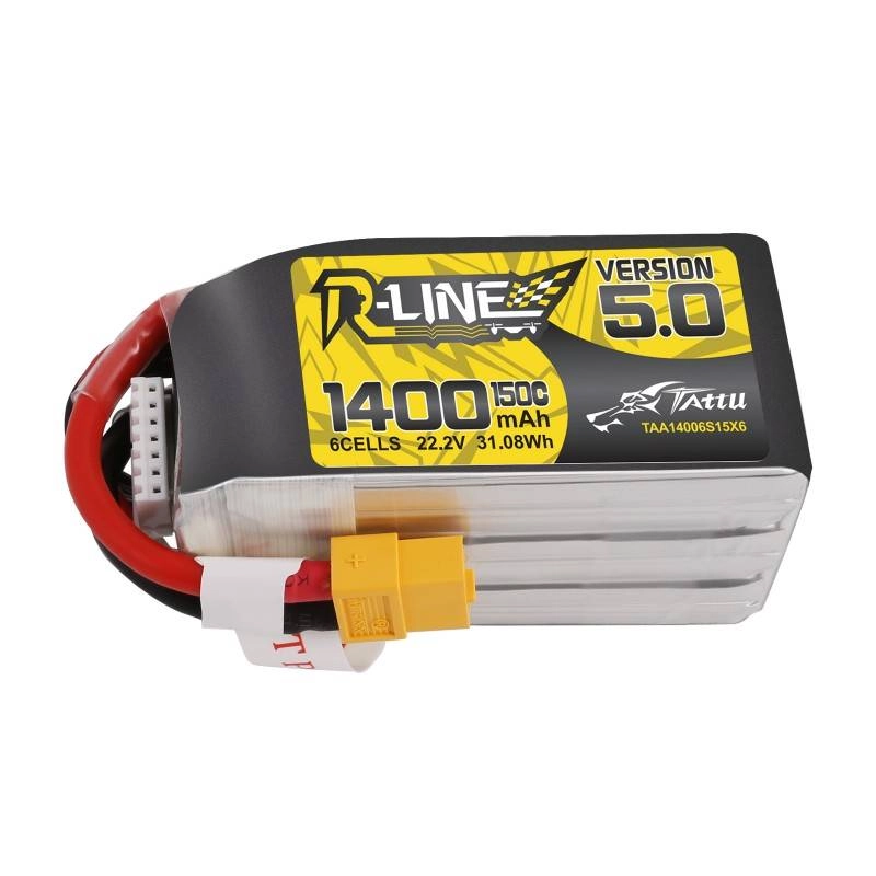 Levně Tattu R-Line verze 5.0 LiPo baterie 1400 mAh 22,2 V 150C 6S XT60