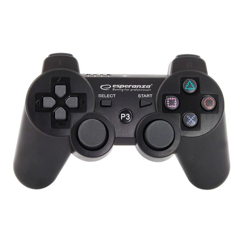 Levně Bezdrátový gamepad ESPERANZA pro PS3, Bluetooth, černý