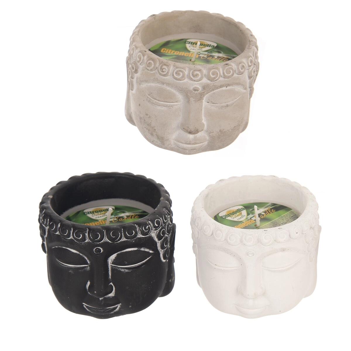 Levně Keramická vonná svíčka Buddha s citronelou 150 g (3 varianty)