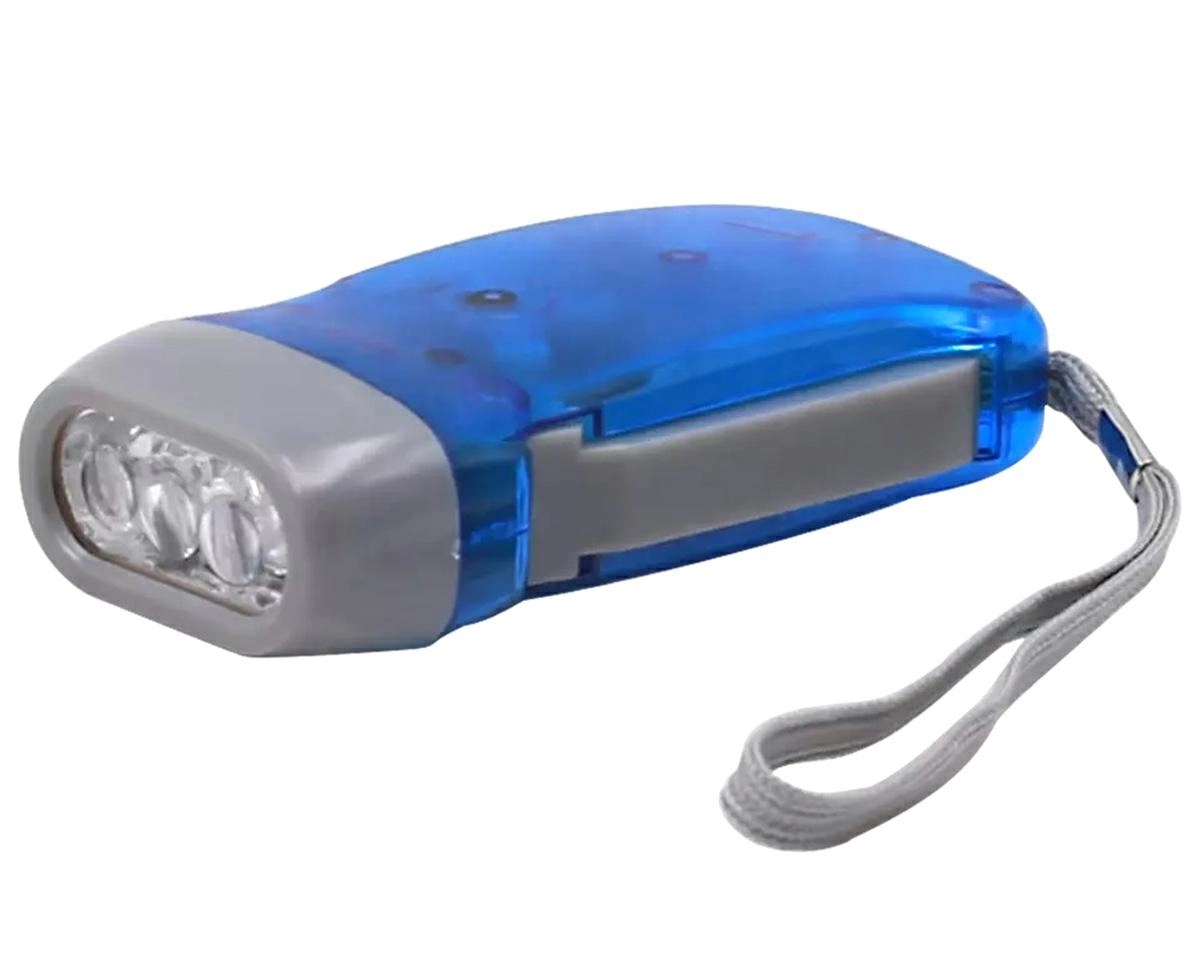 Levně Kapesní kinetická svítilna s dynamem 3x LED