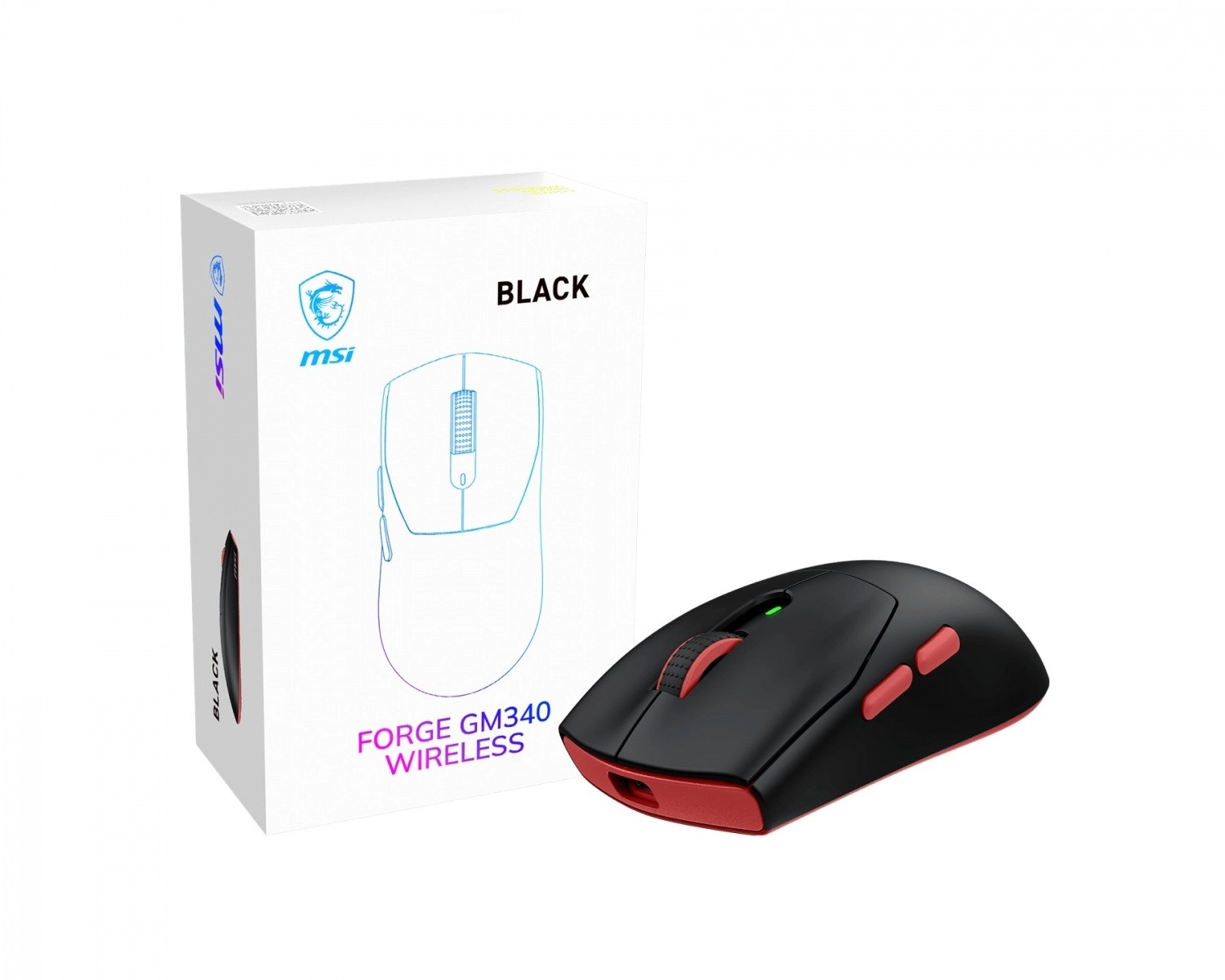 Levně MSI Forge bezdrátová herní myš gm340w černá