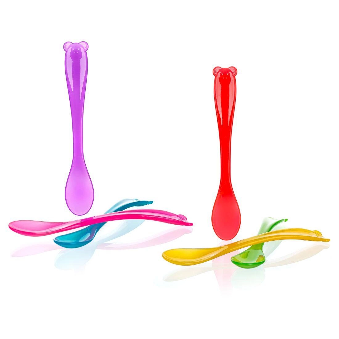 Levně M.A.T. lžička dětská 4KIDS 13,5cm PH mix barev 3 ks