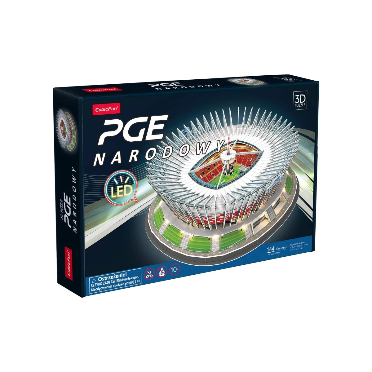 Levně 3D puzzle stadion PGE Narodowy s LED osvětlením