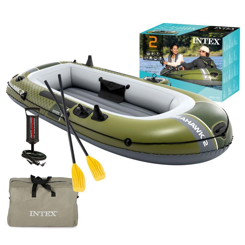 Levně nafukovací člun seahawk 2 pro 2 osoby s pumpou a 2 pádly intex