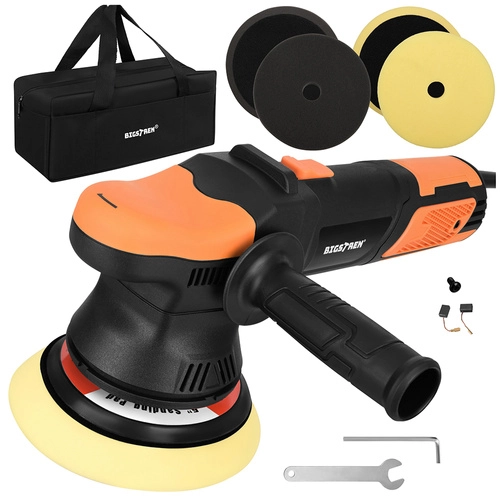 Levně Bigstren excentrická leštička na auto 900 W dual action s regulací otáček