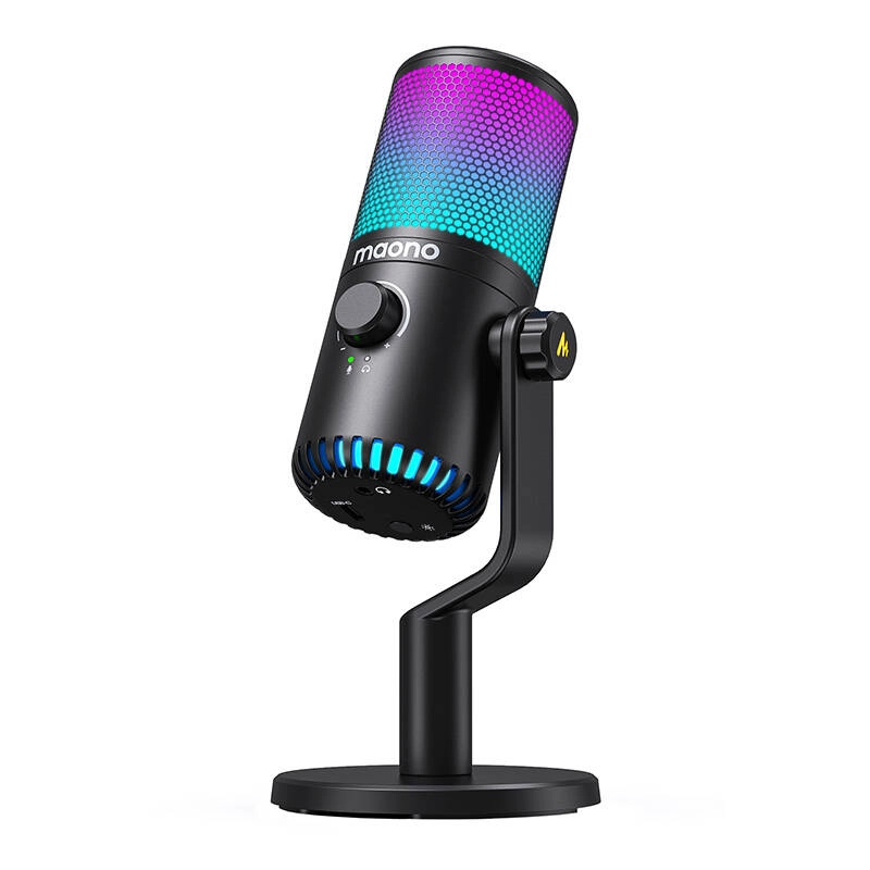 Levně Herní USB mikrofon maono dm30rgb s rgb podsvícením (černý)