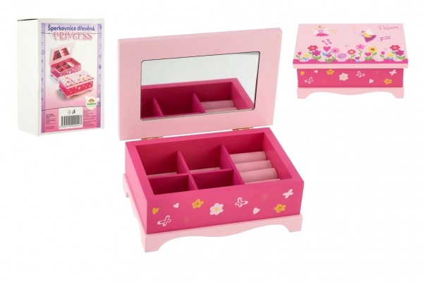 Levně Dětská šperkovnice TEDDIES PRINCESS se zrcadlem