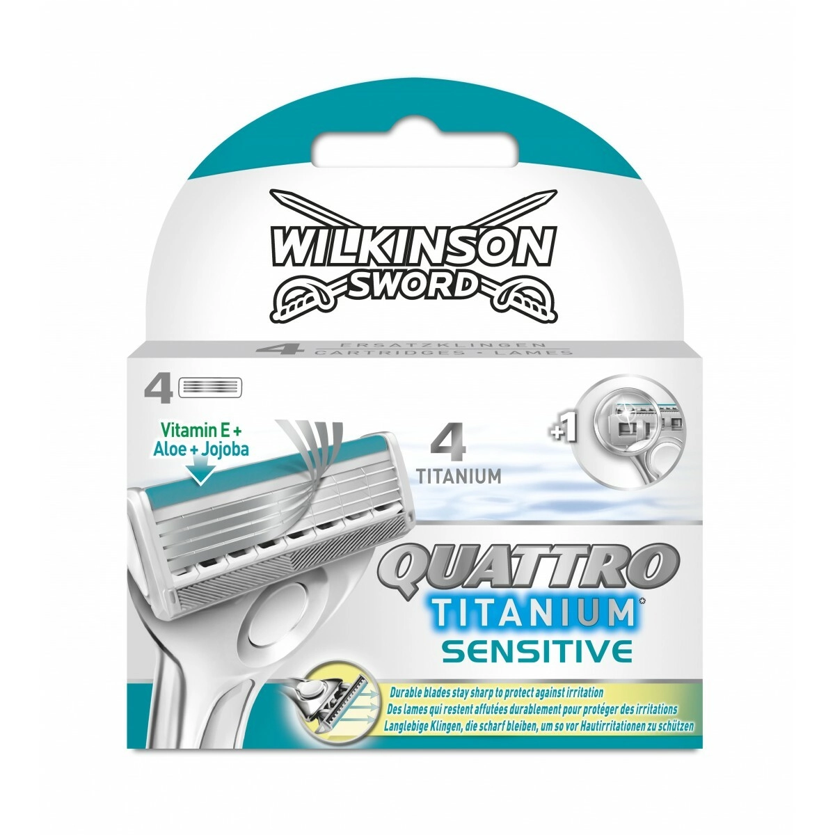 Levně Wilkinson Quattro Titanium Sensitive náhradní hlavice 4 ks