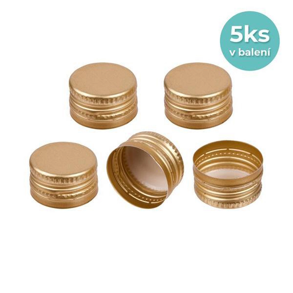 Levně Šroubovací víčka na lahve 28mm TORO 5ks