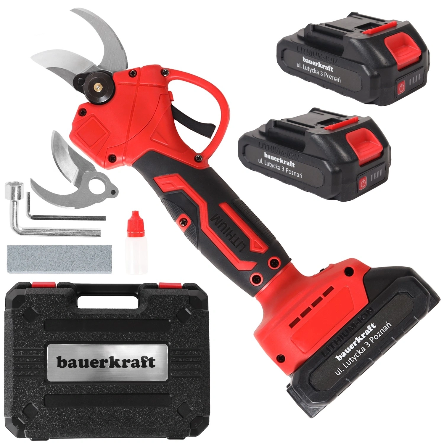 Akumulátorové elektrické zahradní nůžky 21 V na větve a živé ploty