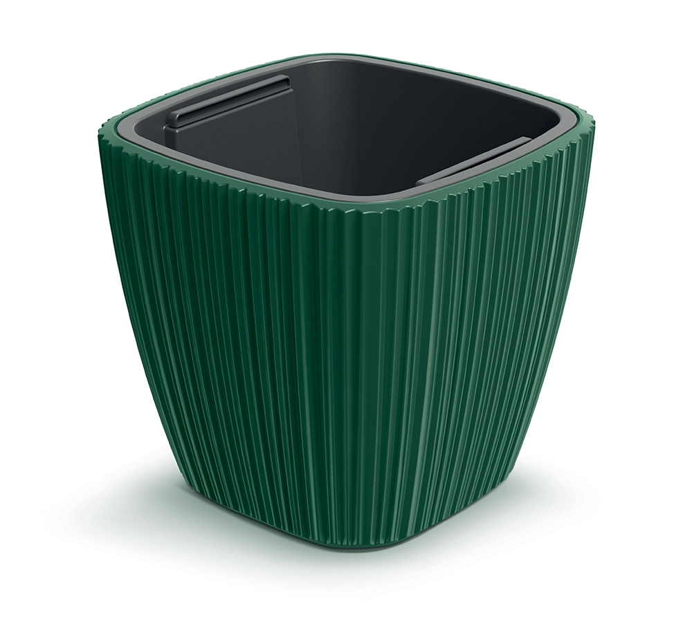 Levně Prosperplast Plastový květináč ORO tmavě zelený 39 cm