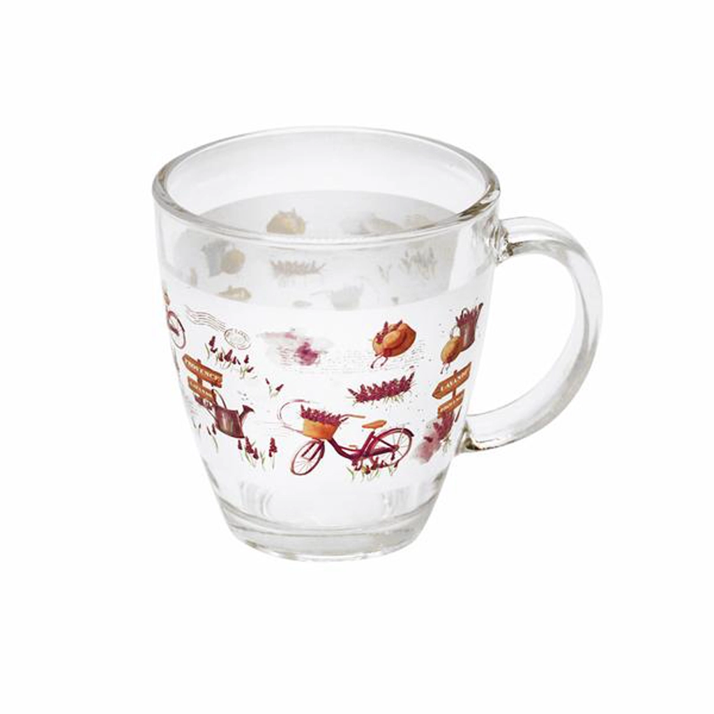 Levně Toro Skleněný hrnek Levandule 350 ml