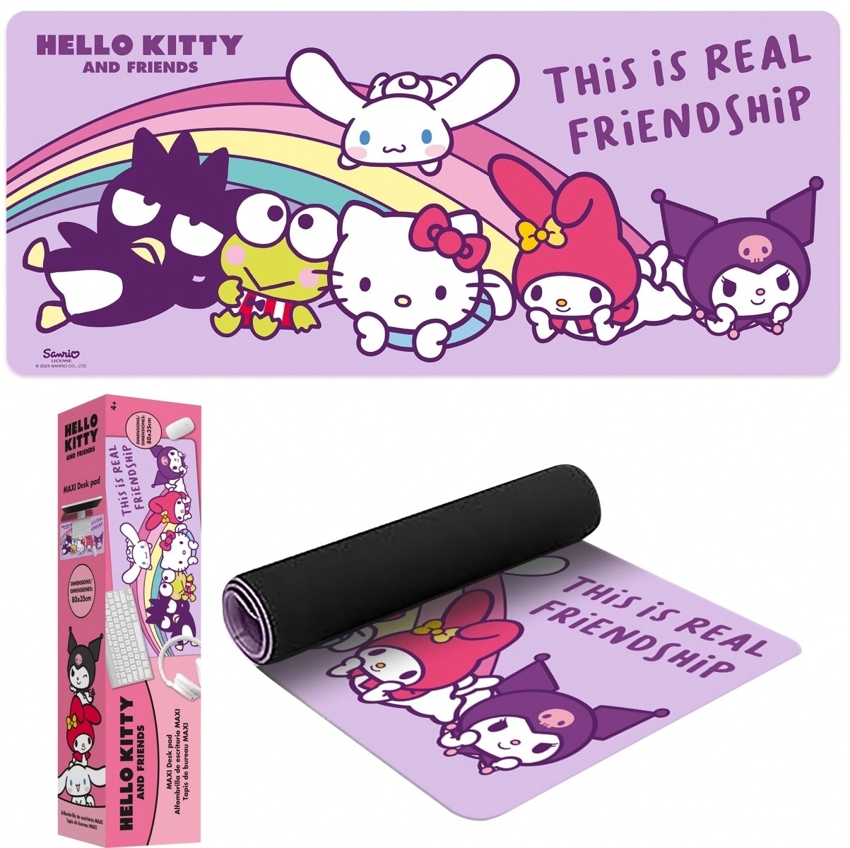 Levně podložka pod myš hello kitty 80 × 35 cm