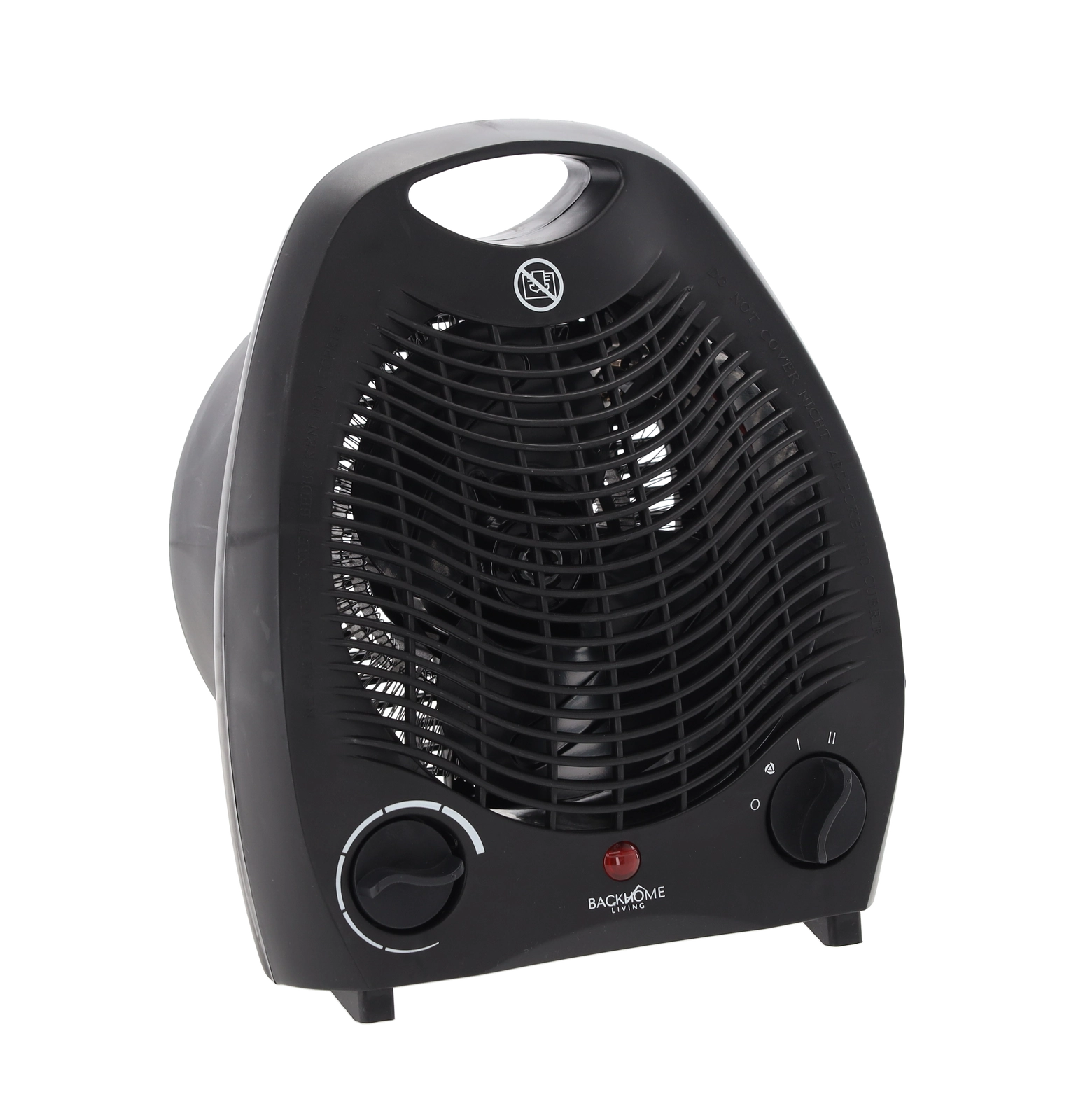Levně Elektrický ventilátorový ohřívač s bezpečnostním vypínačem 2000 W, černý