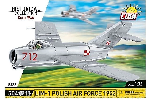 Levně COBI 5822 Cold War Polský stíhací letoun LIM-1 (MIG-15)