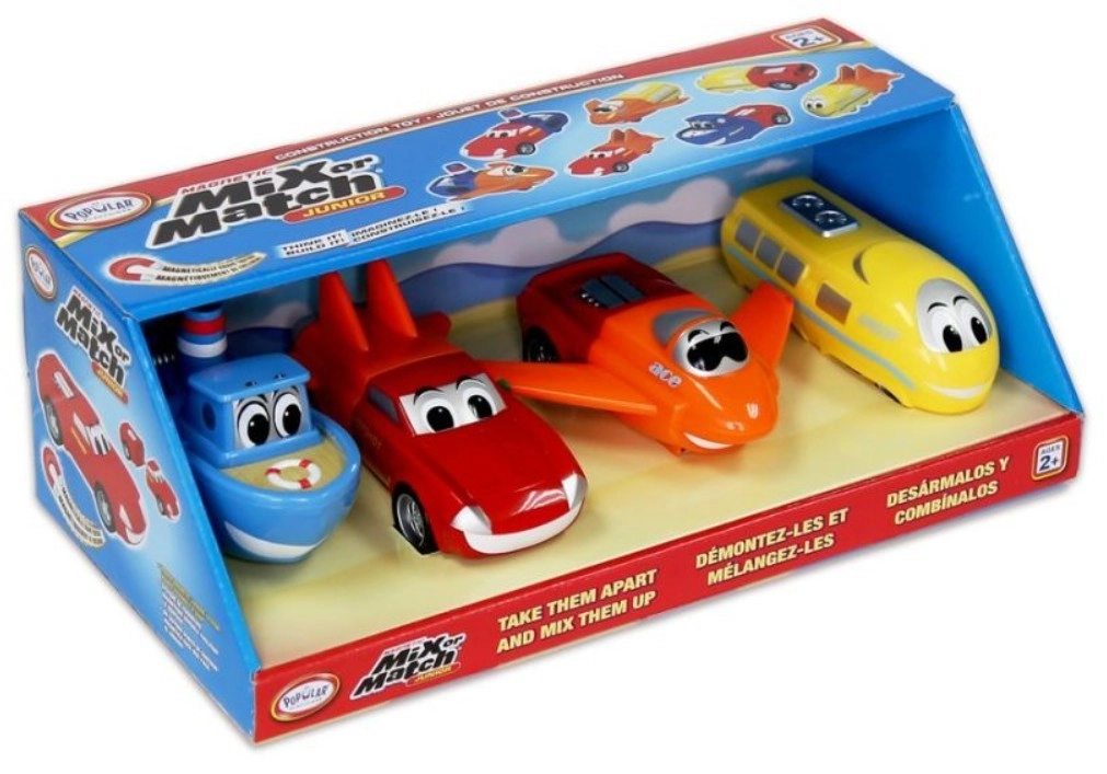 Levně Malblo Magnetic Junior – magnetické stavebnicové dopravní prostředky pro děti