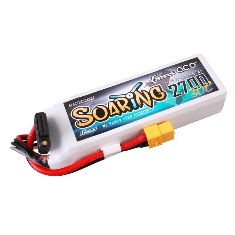 Levně Gens ace G-Tech Soaring 2700 mAh 11.1V 30C 3S1P LiPo Battery Pack with XT60 Plug GEA273S30X6GT