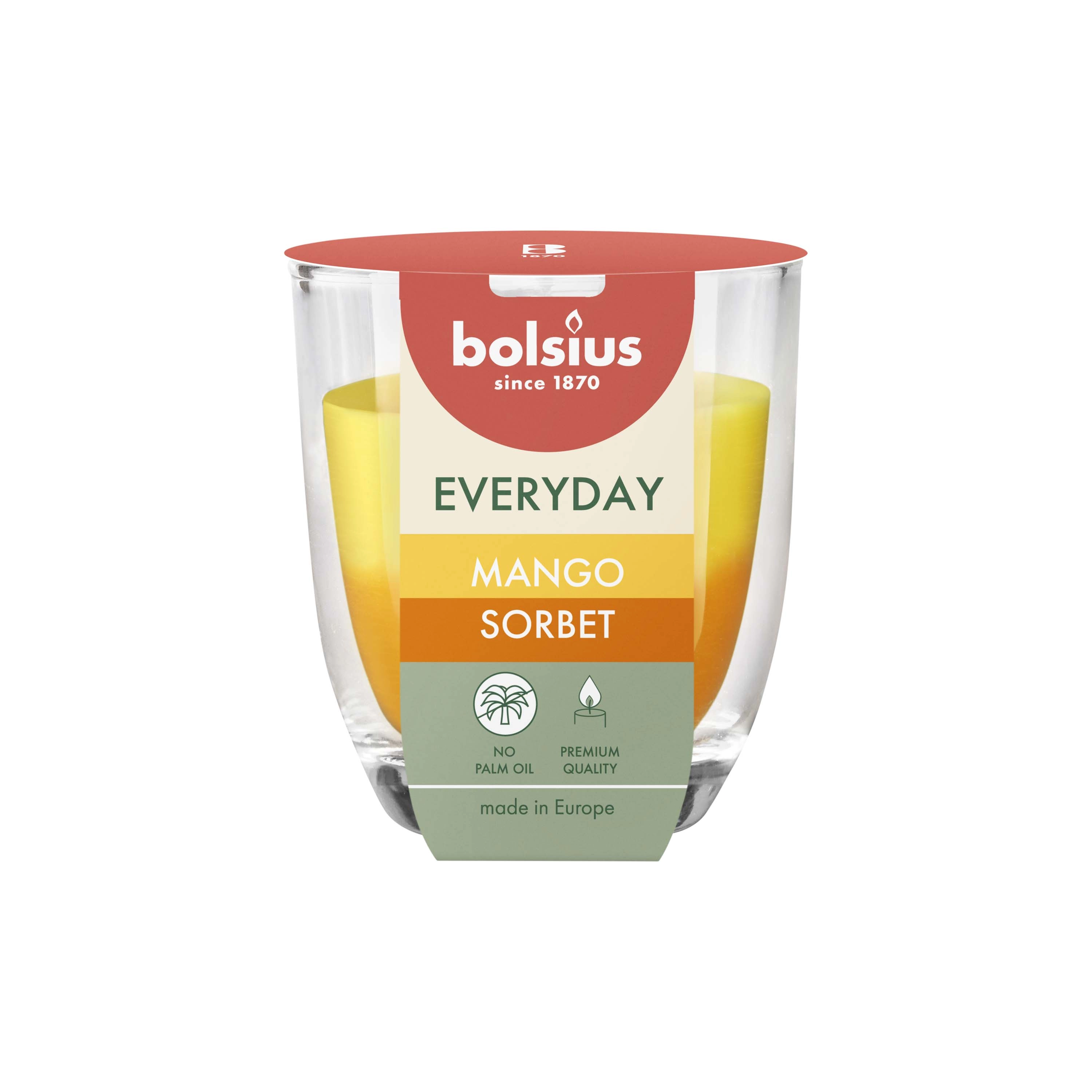 Levně Bolsius Everyday Duotone Mango Sorbet 70 x 80 mm